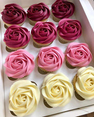 Romantic Rose Cupcakes Box For Valentine (12 Pieces) by YaluYalu - yaluyalu