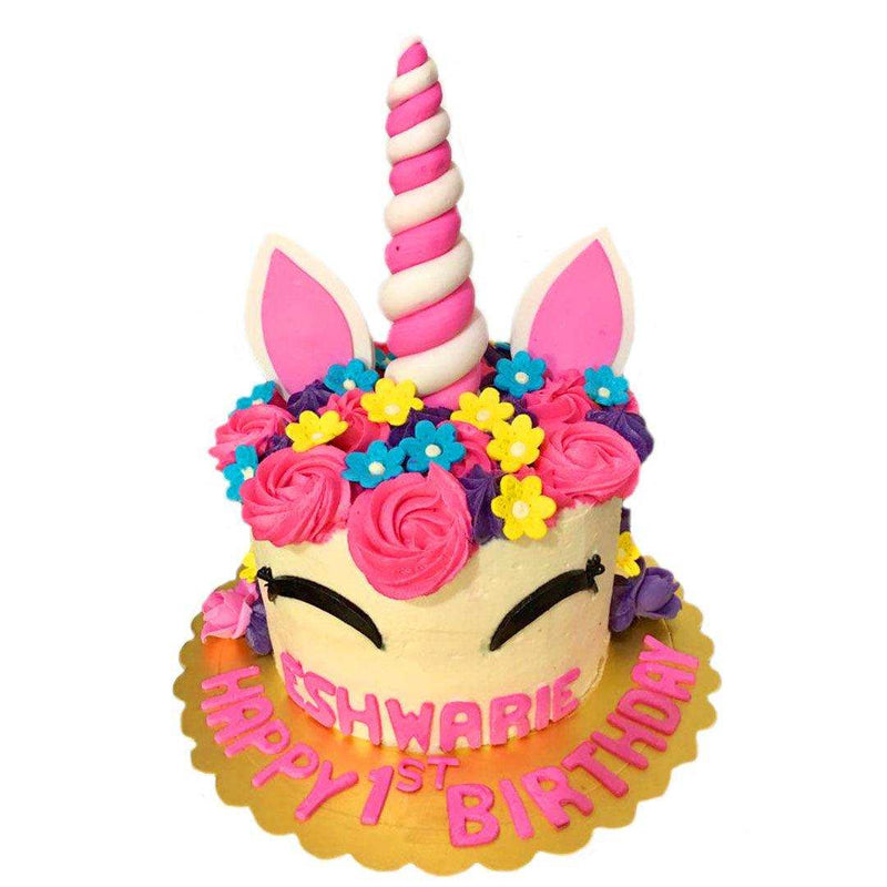 Unicorn Theme Designer Ribbon Cake by Yalu Yalu - yaluyalu