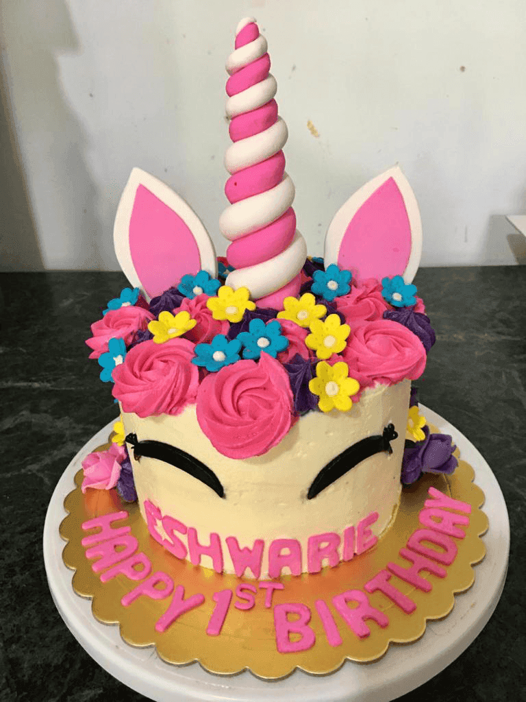 Unicorn Theme Designer Ribbon Cake by Yalu Yalu - yaluyalu