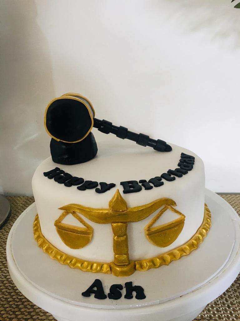 Lawyer Theme Special Ribbon Cake by Yalu Yalu - yaluyalu