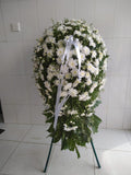 White Crysanthimum Flower Wreath