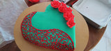 Fondant Lace Engagement Cake by Yalu Yalu Galle Outlet yaluyalu