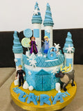 Frozen Castle Designer Cake by Yalu Yalu 2.5Kg yaluyalu