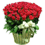 Red Roses Basket yaluyalu