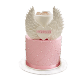 Birthday Ribbon Cake with Angel Wings by Yalu Yalu 2.5Kg / 3Kg