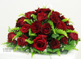 Red Roses Coffin Wreath