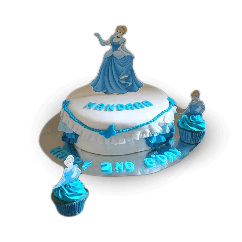 Fondant Cinderella Cake by Yalu Yalu Galle Outlet - yaluyalu
