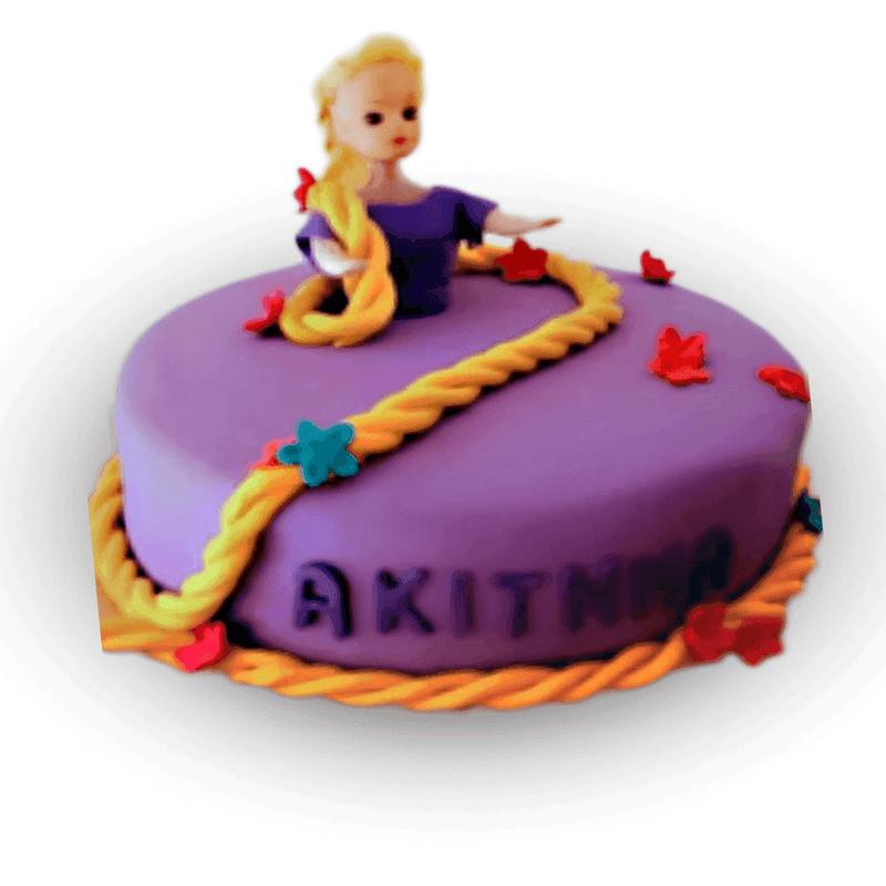 Rapunzel Fondant Cake by Yalu Yalu Galle Outlet - yaluyalu