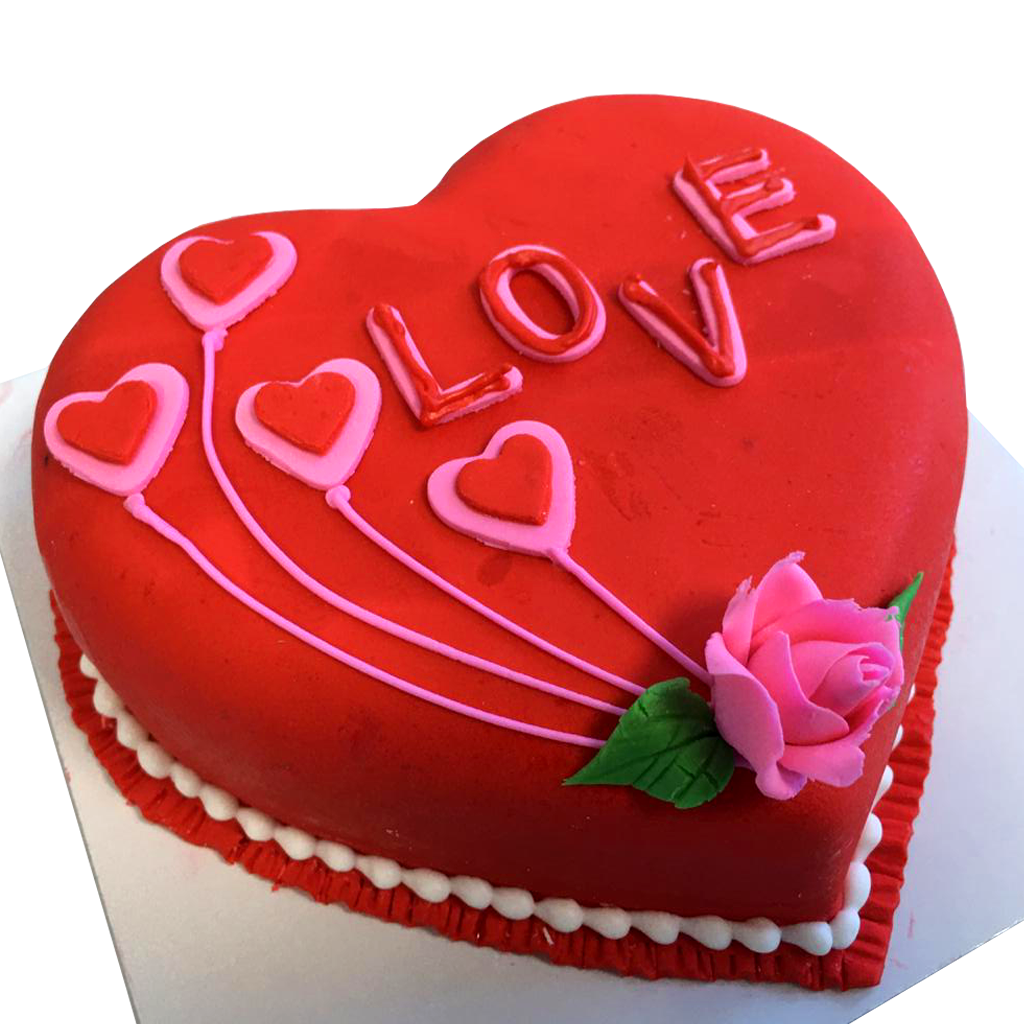 My Love Ribbon Heart Cake by Yalu Yalu yaluyalu