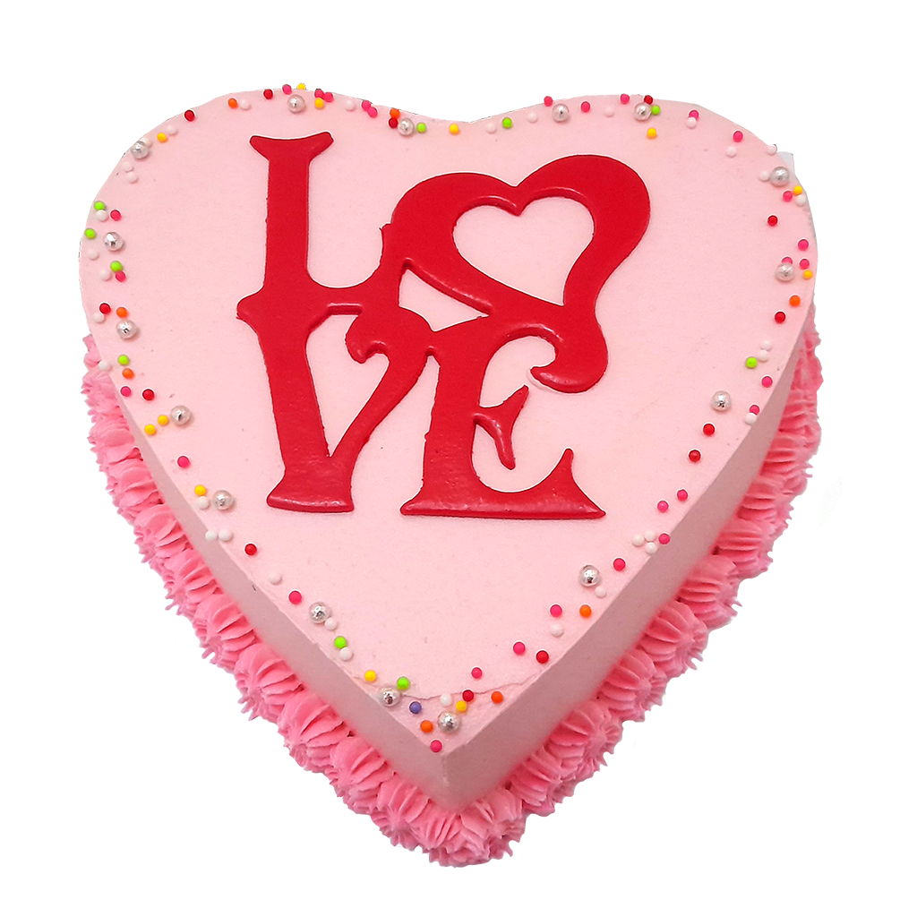 Heart Shaped Valentine Ribbon Cake by yaluyalu yaluyalu
