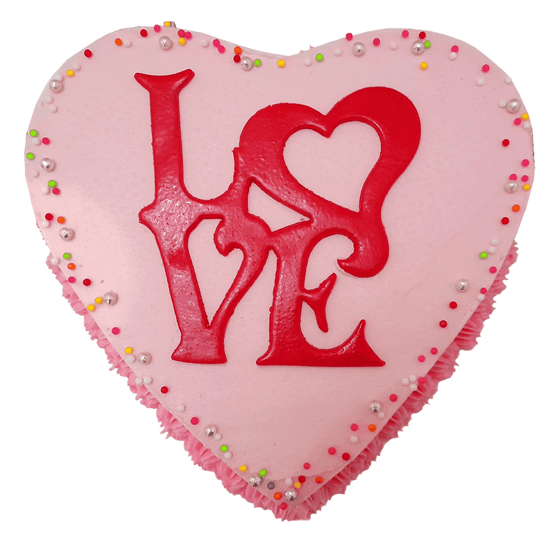 Heart Shaped Valentine Ribbon Cake by yaluyalu - yaluyalu