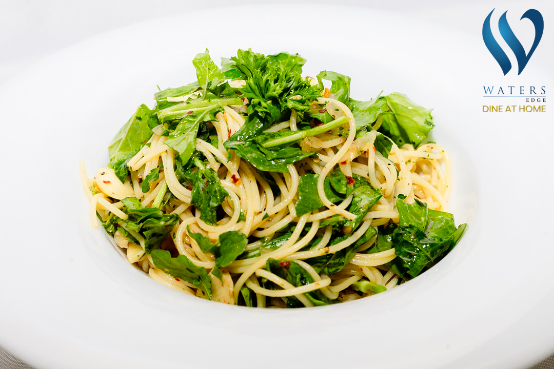 Spaghetti with Garlic & Olive Oil by Waters Edge 4, 6, 8 Pax yaluyalu