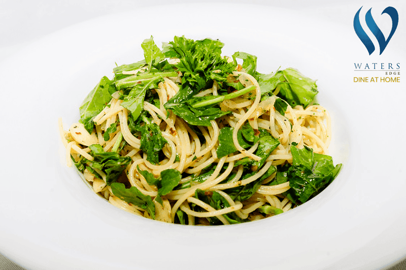 Spaghetti with Garlic & Olive Oil by Waters Edge (4, 6, 8 Pax) - yaluyalu