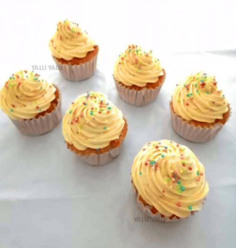 Vanilla Cupcakes by Yalu Yalu ( 6 Pack or 12 Pack ) - yaluyalu