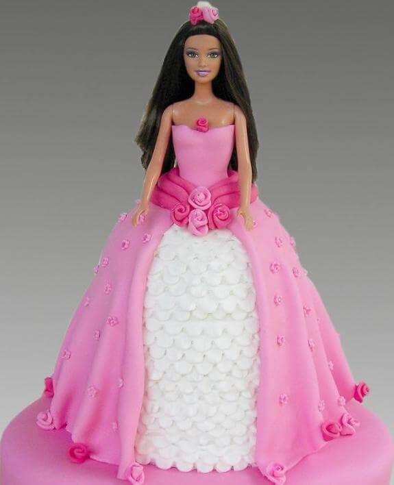 Barbie Girl Doll Cake with Fondant Icing By YaluYalu - yaluyalu