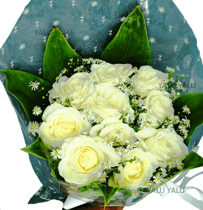 White Elegance Flower Bouquet by YaluYalu - yaluyalu