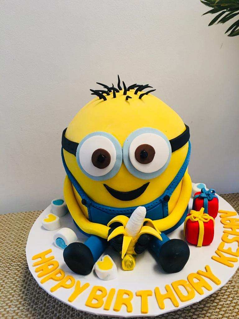 Kevin The Minion Designer Birthday Cake by Yalu Yalu - yaluyalu