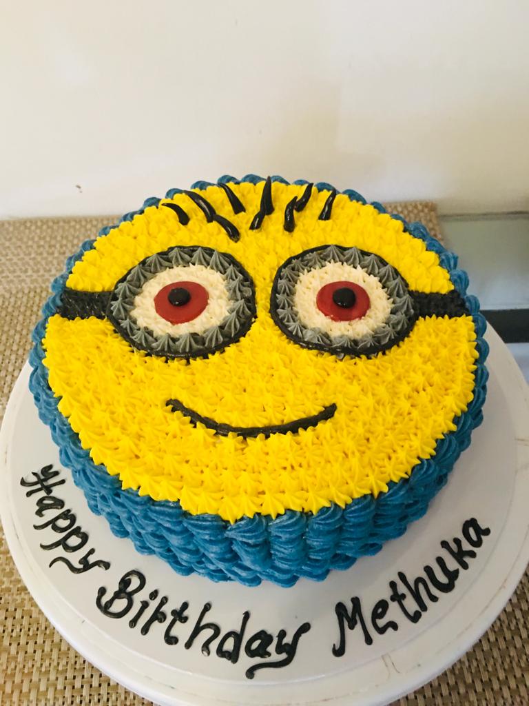 Order 4th Birthday Minion Cake 3 Kg Online | IndiaCakes