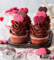 My Sweet Heart Chocolate Cupcakes Box (12 Pieces) by YaluYalu - yaluyalu