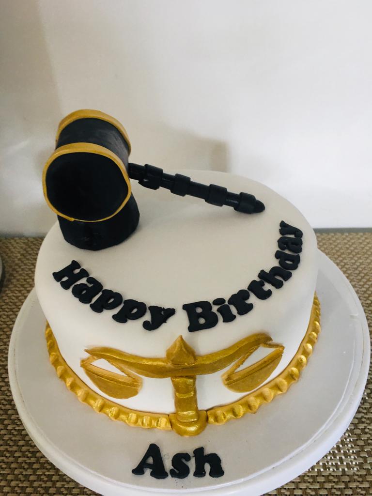 Law Theme Birthday Cake, lawyer cake decorations