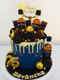 Modern Chocolate Birthday Cake by Yalu Yalu