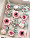 Valentine Floral Cupcakes Box 12 pcs by Yalu Yalu Galle Outlet yaluyalu