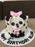 Panda Birthday Ribbon Cake by Yalu Yalu yaluyalu