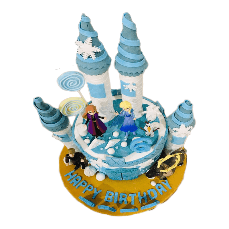 Frozen Castle Designer Cake by Yalu Yalu 2.5Kg - yaluyalu