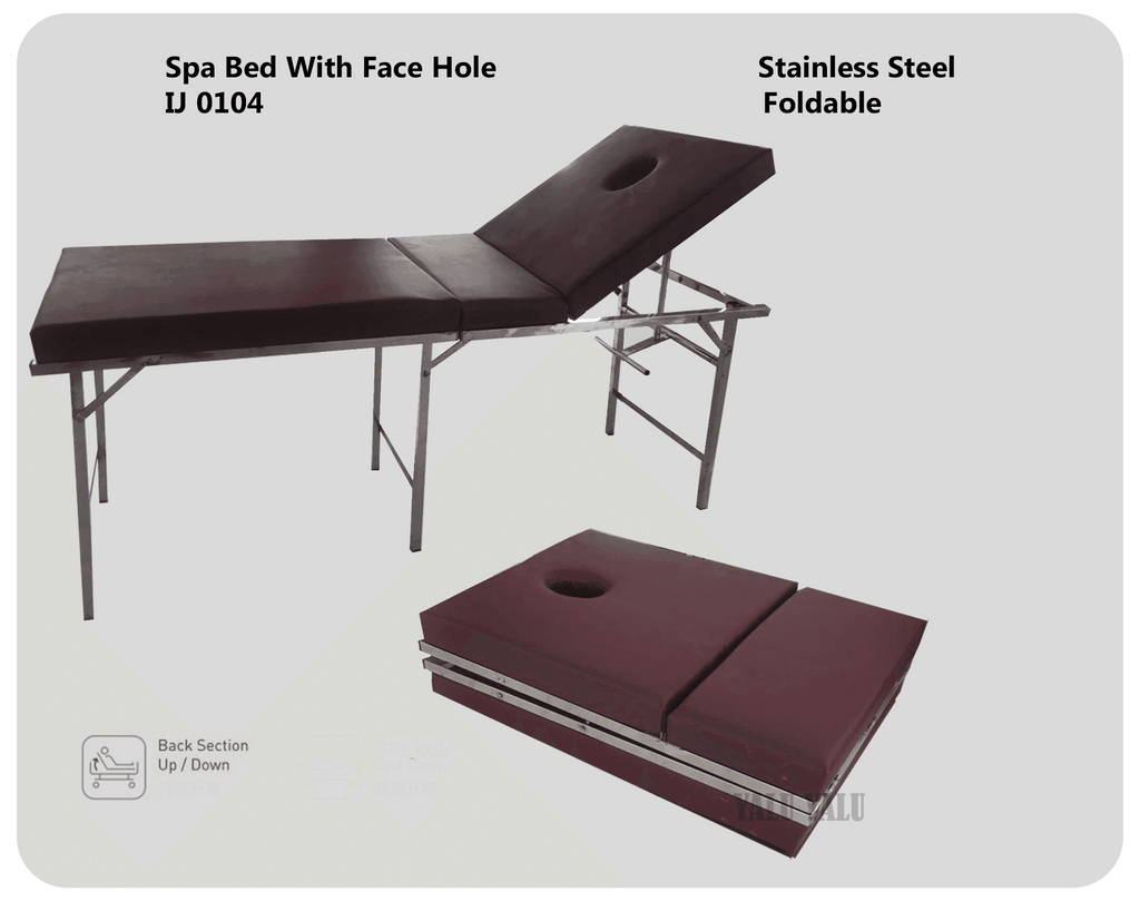 Spa Bed with Face Hole (Foldable) Hospital Beds Sri lanka, hospital