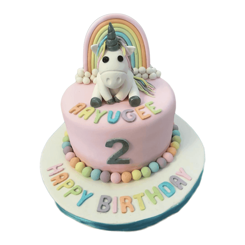Unicorn With Rainbow Cake by Yalu Yalu - yaluyalu