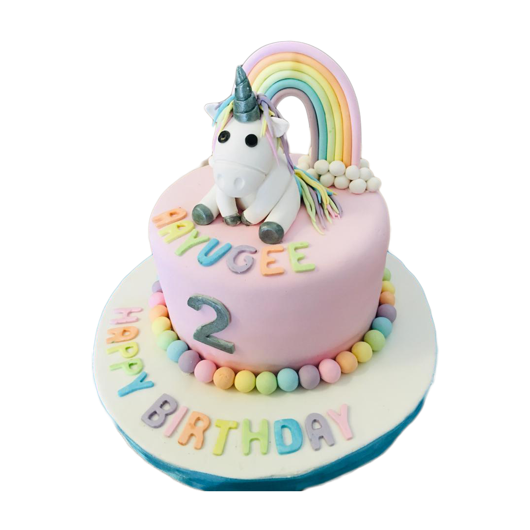 Unicorn With Rainbow Cake by Yalu Yalu yaluyalu