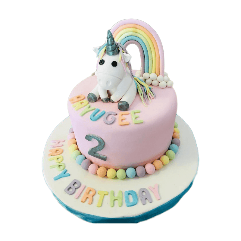 Unicorn With Rainbow Cake by Yalu Yalu - yaluyalu