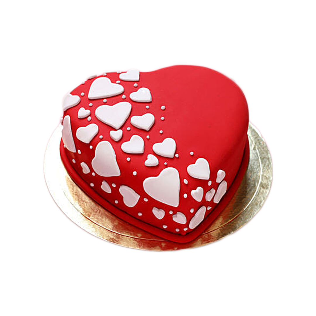 Red Heart Cake by Yalu Yalu Galle Outlet yaluyalu